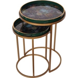 Unique Latest Arrival Metal Side and Nesting <b>Table</b> <b>Silver</b> Color Shiny Polish With Handmade Shiny Polished Center <b>Table</b> Set of 3 - Product Image 6