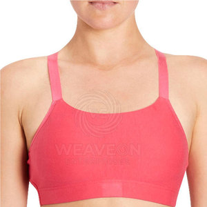 Soutien-gorge de sport sans couture pour femme, léger, respirant, à maintien élevé, bretelles réglables, logo frontal, matière Spandex/Nylon, pour la gym et le fitness - Product Image 1