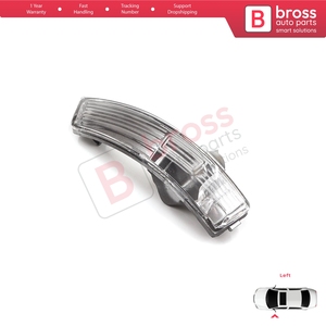 Lente de Espejo Retrovisor Lateral Izquierdo BSP1242-1 con Luz Indicadora Blanca Transparente para Focus 2007-2020 Mondeo MK4 2007-2015 8M5113B383AA - Product Image 4