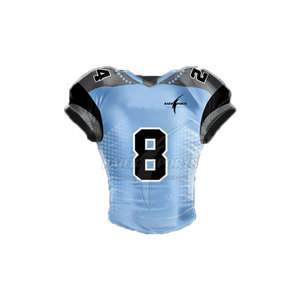 Uniforme de Fútbol Americano Personalizado de Secado Rápido, Transpirable, 100% Poliéster, Servicio OEM, Mangas Cortas, Opción de Tallas Grandes, Color Sólido - Product Image 6