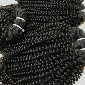 Pixie Curly Virgin Weft Bundle Cheveux Vietnamiens Bruts Noir Un Donneur pour Femmes Noires - Product Image 4