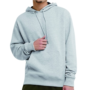 Sweat à capuche pour homme de haute qualité, basique, en coton mélangé, couleur unie, logo personnalisé, vêtements décontractés d'hiver, respirant, streetwear - Product Image 1