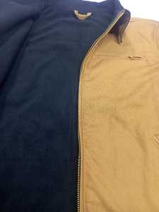 Factory Supply Brown Canvas Cotton Duck Polyester Lined Zipper Casual Construction Mechanic <b>Workers</b> Work <b>Jacket</b> - Product Image 3