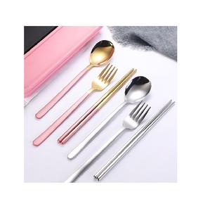 Ensemble de couverts durables en acier inoxydable couverts combinés cuillère/fourchette à miroir pour mariage, restaurant, hôtel ou maison - Product Image 2