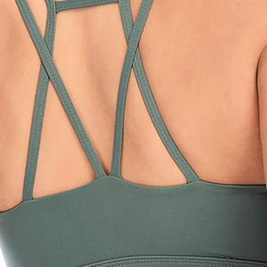 Marque privée votre propre LOGO bonne matière Design unique dernière mode fabrication personnalisée Prix d'usine pour soutien-gorge de sport pour femmes - Product Image 6