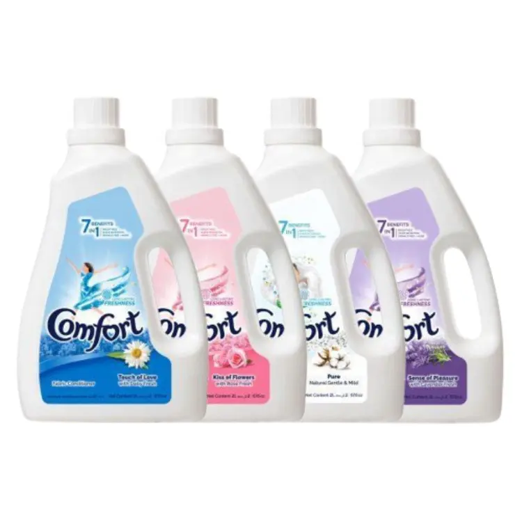 Comfort Dilute 7 in1 Weichspüler Floral mit reiner duftender natürlicher sanfter 4x2L-Flasche Made in Vietnam