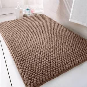 พรมห้องน้ำไมโครไฟเบอร์ลายสับปะรดโกโก้กันลื่นซักได้ 50x50 ซม. - Product Image 2