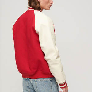 แจ็คเก็ตผ้าฝ้าย/ขนแกะสำหรับผู้ชายเสื้อแจ็กเก็ตผ้าคอตตอนแขนยาวพิมพ์ลายแบบกำหนดเอง - Product Image 6