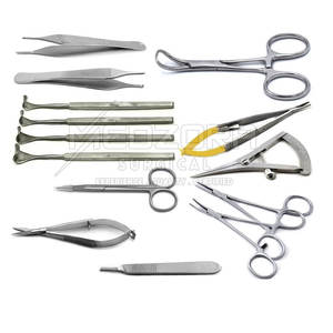 Kit d'instruments de blepharoplastie manuelle réutilisable, ensemble d'outils de chirurgie des paupières professionnels en acier inoxydable - Product Image 4