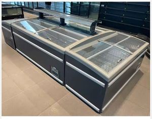 Congelador Comercial Tipo Isla con Ventana de Vidrio, Refrigerador de Exhibición Tipo Isla, Refrigeradores y Congeladores en Venta - Product Image 1