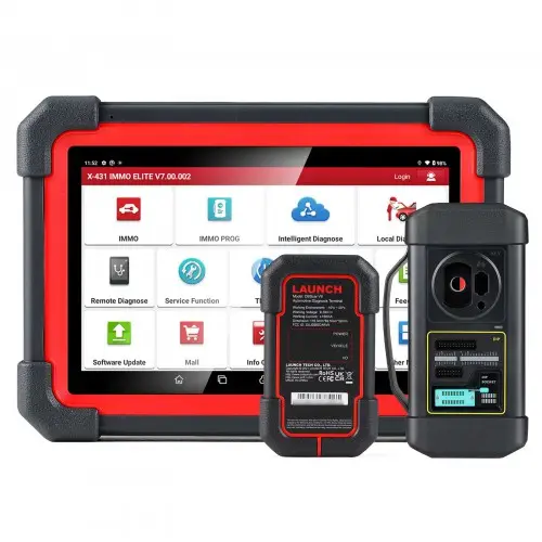 for Launch Key Programmer Car Immobilizer Programming Tools All System Diagnostic Scanner with 39 Reset Service X431 IMMO Elite
