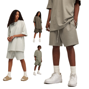 Venta al por mayor de pantalones cortos CHIC Street Blank Acid Wash Vintage para hombre 100% algodón puro superventas sudaderas con capucha de gran tamaño con logotipo personalizado - Product Image 1