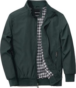 Veste tendance personnalisée pour hommes en couleur unie col montant fermeture à glissière différents modèles et couleurs pour l'hiver - Product Image 1