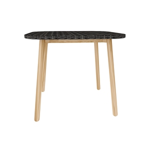 โต๊ะรับประทานอาหารสี่เหลี่ยมพร้อมกระจกด้านบน (lco/ 016/009) - Product Image 5