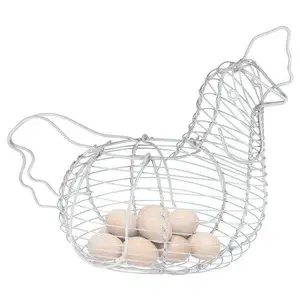 Latest Hen Shaped Wire Design Egg Holder Stand High Quality Modern Egg Holder Stand Elegant For Home Bacrkery Kitchen Usage