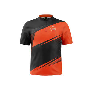 Veste de baseball à manches courtes pour hommes, tenue de sport personnalisée avec fermeture éclair respirante pour adultes - Product Image 3