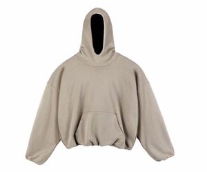 Heavy Otoño Invierno algodón y terciopelo doble capa Sudadera con capucha boxy fit sudaderas con capucha recortadas para hombres y mujeres Streetwear - Product Image 4