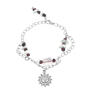 Pulsera de Joyería Radiante b.Essence de beGems, Calcedonia, Metal Pulido, Elegante Amuleto para Uso Diario - Product Image 5