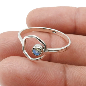 Trending Design 925 Sterling Silver <b>Rings</b> With 100% Natural <b>Labradorite</b> in Bezel Setting Top Selling Fashionable Jewelry for Her - Product Image 2