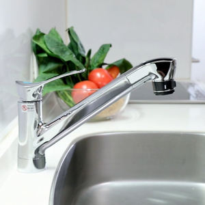 Vente en gros de mitigeur de cuisine en acier inoxydable mitigeur de robinet d'évier à double levier avec douchette thermostatique froid monotrou - Product Image 3