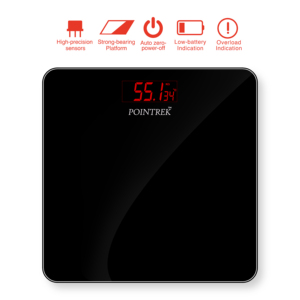 Báscula de baño Digital de vidrio de color 180kg Vidrio templado de gran capacidad Características automáticas Sistema de sensor de precisión - Product Image 4