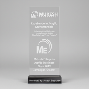 Trofeo de Reconocimiento Corporativo de Acrílico Premium de Primera Calidad, Duradero, Premio de Excelencia, Reconocimiento Corporativo de Mukesh Enterprise - Product Image 4