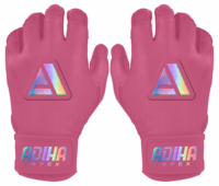 Guantes de Bateo de Béisbol de Cuero de Alta Calidad Personalizables para Softbol, Cierre Antideslizante, Embalaje Personalizado al por Mayor, Adiha