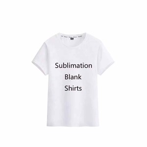 Venta al por mayor 100% algodón camiseta unisex personalizado impreso sólido hecho en fábrica de gran tamaño de punto en blanco para hombres mujeres poliéster-algodón - Product Image 2