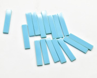 Blue Turquoise Long Slice 30X5X2 MM Approx Smooth Lab Créé Dalle de polissage de pierres précieuses pour la fabrication de bijoux et d'artisanat en cristal.