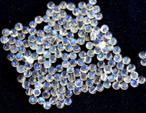 Arco Iris Natural piedra lunar AAA redondo 9mm cabujón parte posterior plana-suelta Arco Iris piedra lunar azul llamativo piedras preciosas de alta calidad - Product Image 4