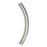 Entretoises carrées en argent sterling 925 de 6 mm, plaquées or 18 carats, emballées en boîte, composants de bijouterie pour la fabrication de bijoux