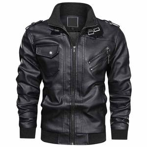 Crafted from durable leather this <b>mens</b> <b>jacket</b> delivers rugged elegance with a perfect balance of comfort and style easy to wear - Product Image 5