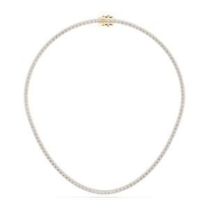 Collar de tenis de diamantes redondos cultivados en laboratorio de 20,20 quilates, chapado en platino de 16,50 pulgadas, 950, un regalo unisex lujoso - Product Image 3