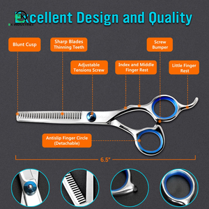 Ciseaux de coiffure confortables pour barbier, ciseaux de précision pour la coiffure - Product Image 3