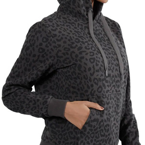 Nouveauté 2024 : Sweat à capuche personnalisé pour femme, manches longues, en tissu éponge, imprimé par transfert thermique sur le devant - Product Image 3