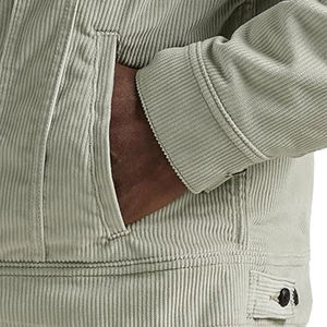 Chaqueta vaquera extragrande de lona gruesa para hombre de alta calidad con logotipo personalizado estilo Hip Hop para invierno al por mayor - Product Image 3