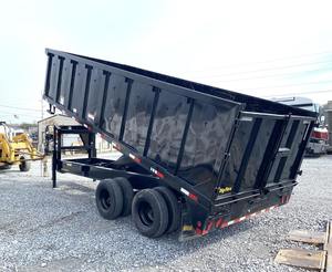 Semi-remorque benne basculante arrière, remorque à timon en acier, capacité 2001-3000 kg, taille 600 mm - Product Image 1