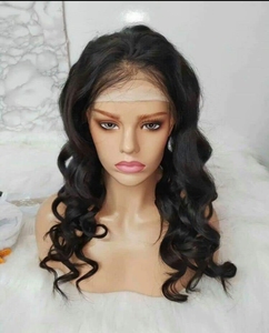 Peluca de encaje completo de pelo virgen de alta calidad atada a mano 100% vendedores de cabello Virgen al por mayor humano recto transparente encaje Full Hd - Product Image 1