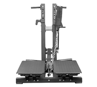 Équipement de fitness commercial : Power Rack à charge libre, équipement de gym, Squat à la ceinture réglable, Dips à poids pour usage résidentiel