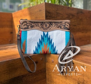 มาใหม่สไตล์ตะวันตกมือเครื่องมือหนังอานผ้าห่มพู่คลัทช์ร้อนขายมือเครื่องมือเย็บกระเป๋าสตางค์ผู้หญิง - Product Image 1