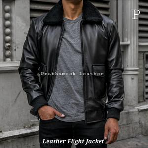 Chaqueta de cuero de diseñador para hombre para uso diario de calidad superior con forro interior suave Opciones de temporada de invierno Exportación a granel - Product Image 6