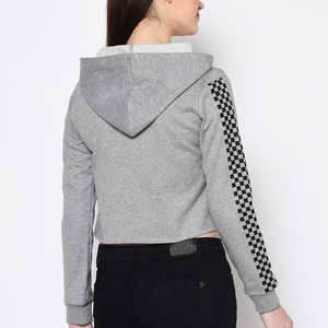 Sudadera Corta para Mujer, Precio Razonable de Fabricante al por Mayor, Ropa de Calle de Alta Calidad, Sudadera Corta Moderna para Mujer - Product Image 4