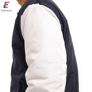 Vestes universitaires en laine de haute qualité pour hommes avec broderie de logo personnalisé, manches en cuir, col montant, design d'hiver fin - Product Image 4