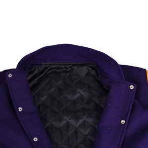 Chaqueta Universitaria Varsity de Calidad Superior de Fabricante OEM, Parches Bordados Personalizados, Mangas de Cuero PU, Chaqueta de Invierno - Product Image 5