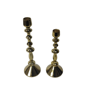 Bougeoir fait à la main argent fini conceptions uniques bougeoir en aluminium porte-bougie centres de table de mariage décorations de table - Product Image 1