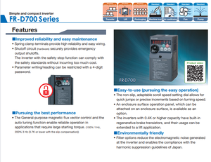 FR-D720-0.1K Mitsubishi điện biến tần FR-D720 0.1k ba giai đoạn 220V Điện áp danh định - Product Image 6