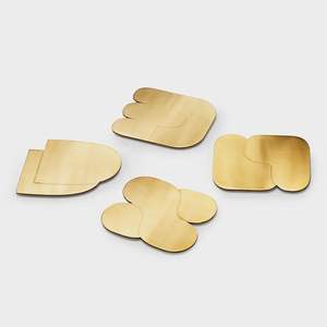 Posavasos indio hecho a mano personalizado impreso decoración del hogar protección DE MESA absorbente cuadrado redondo espacios en blanco sublimación posavasos de latón para bebidas - Product Image 3