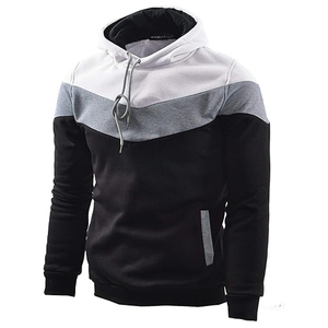 Sweat à capuche épais pour hommes, sweat-shirt d'hiver brodé en polaire mélangée douce de haute qualité, poche kangourou, teint uni 2 - Product Image 4