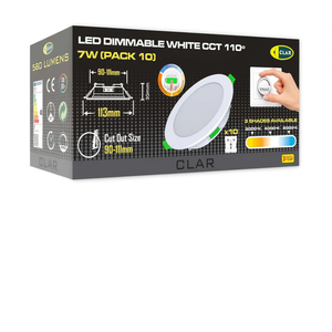 7W Blanco Regulable Downlight Con <strong>Corte</strong> CCT 90-100mm 110 Iluminacin De Techo - Product Image 2