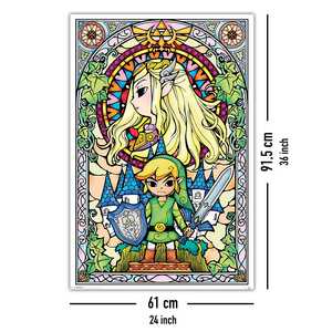 Póster de pared de The Legend of Zelda con diseño de ventana de iglesia - Product Image 1